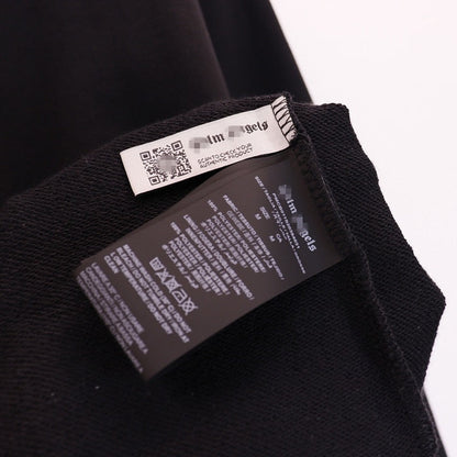 Palm Angels Hoodie Smoke Letter Flame Print Hooded Sweater