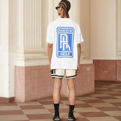 Askyurself T-shirts Retro Loose Men's and Women's Short-Sleeved T-shirt