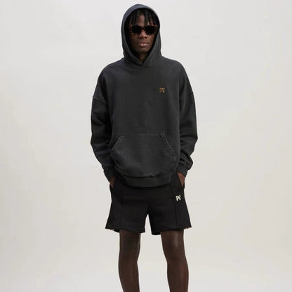 Palm Angels Hoodie Smoke Letter Flame Print Hooded Sweater