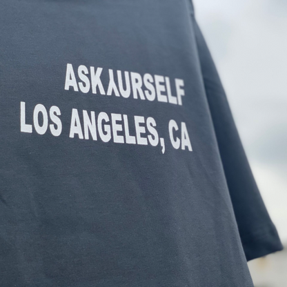 Askyurself T-shirts round Neck Short Sleeve Washed-out Vintage T-shirt