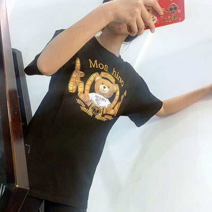 Moschino T-shirt Loose Round Neck T-shirt