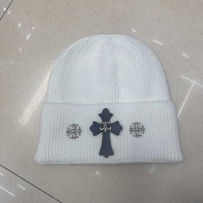 Chrome Heart Beanie Knitted Hat Autumn/Winter Male Female