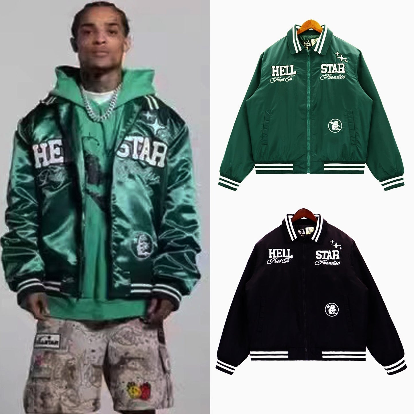 Hellstar Jackets HELLSTAR PATH TO PARADISE BOMBER JACKET