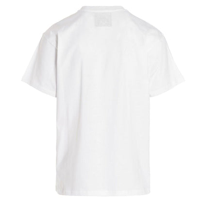 Moschino T-shirt Teddy Bear Photo Pattern Round Neck T-shirt Couple