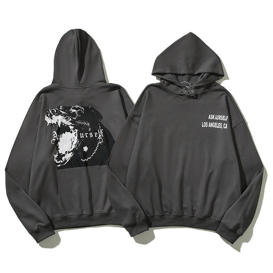 Askyurself Hoodie Autumn Winter Retro Terry Hooded Sweater