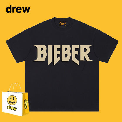 Drew T-shirts Loose Heavy Bieber