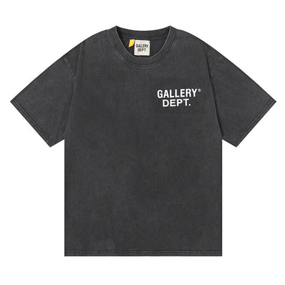 Gallery Dept T-shitrs Vintage Printed Letter Short Sleeve T-shirt