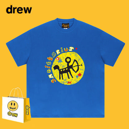 Drew T-shirts Drew Short Sleeve Smiley Face Spring and Summer