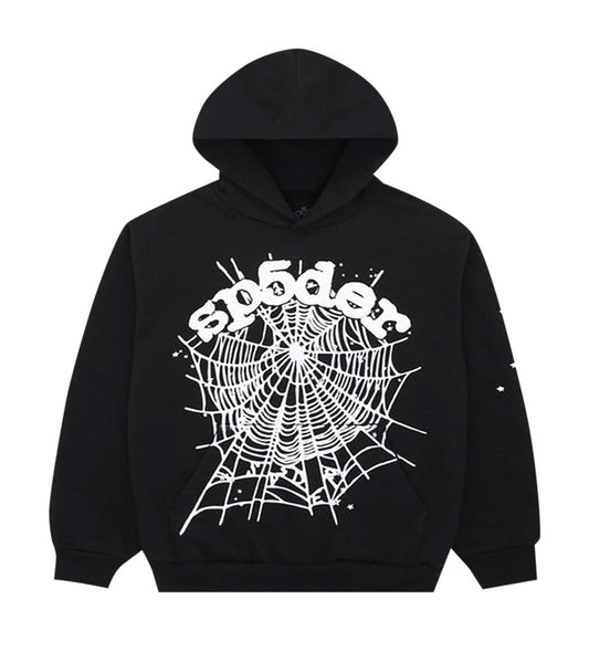 Sp5der OG Web Hoodie Black