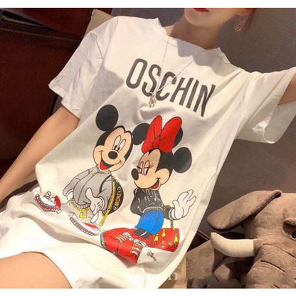 Moschino T-shirt Cartoon T-shirt Short Sleeve Couple