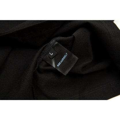 Askyurself T-shirts Sanskrit Circle Printing inside-out Wear Design Loose Couple